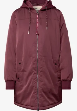 Lange blouson met capuchon