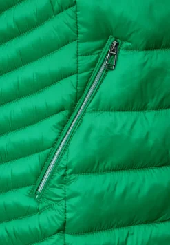 Lange bodywarmer met capuchon