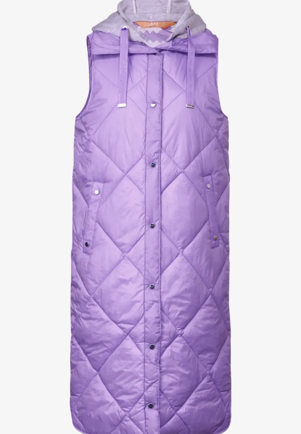 Lange gewatteerde bodywarmer