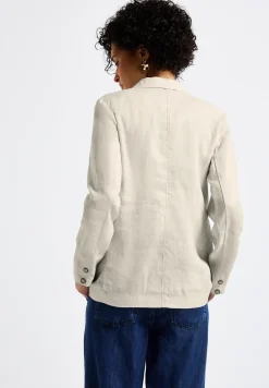 Lange linnen blazer