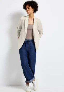 Lange linnen blazer