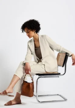Lange linnen blazer