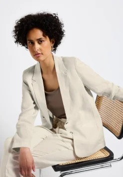 Lange linnen blazer