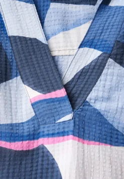 Lange overhemdblouse met print