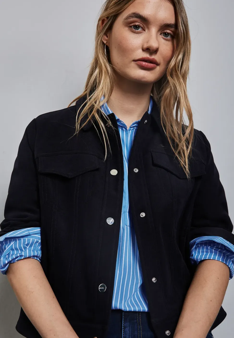 Lange zakelijke blouse