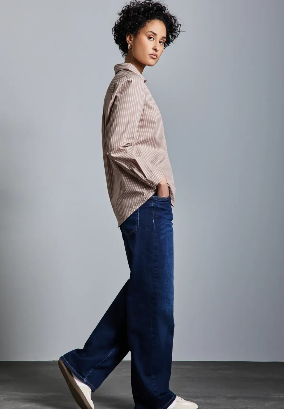 Lange zakelijke blouse