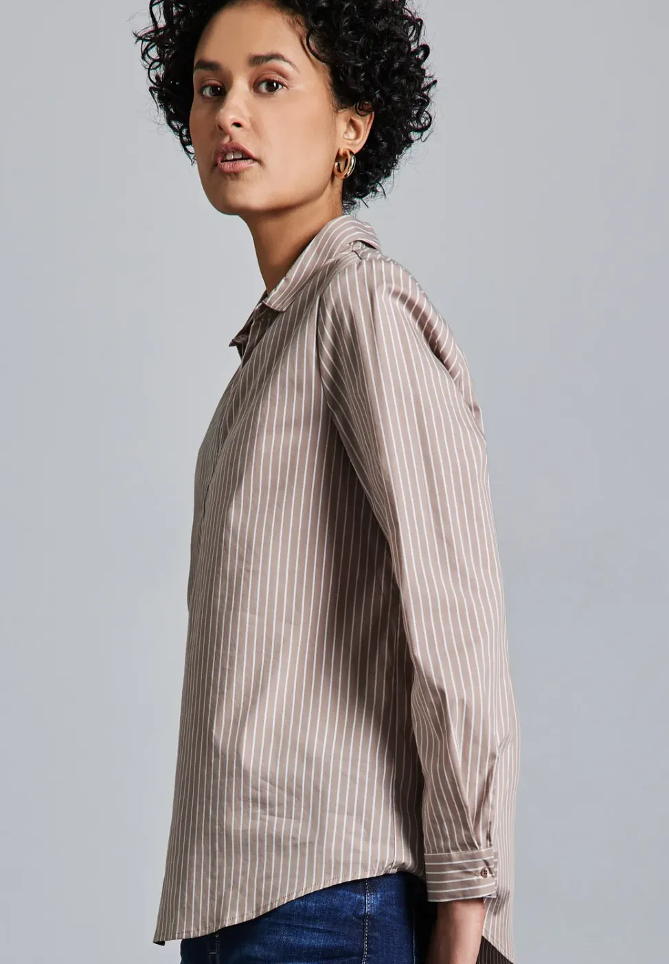 Lange zakelijke blouse