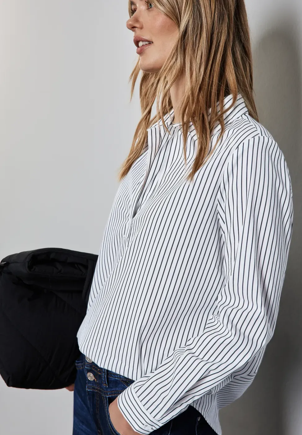 Lange zakelijke blouse