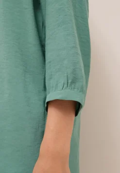Lange blouse in effen kleur