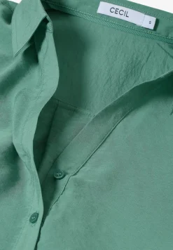 Lange blouse in effen kleur