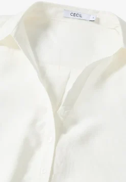 Lange blouse in effen kleur