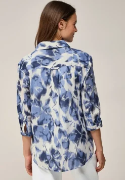 Lange blouse met patroon