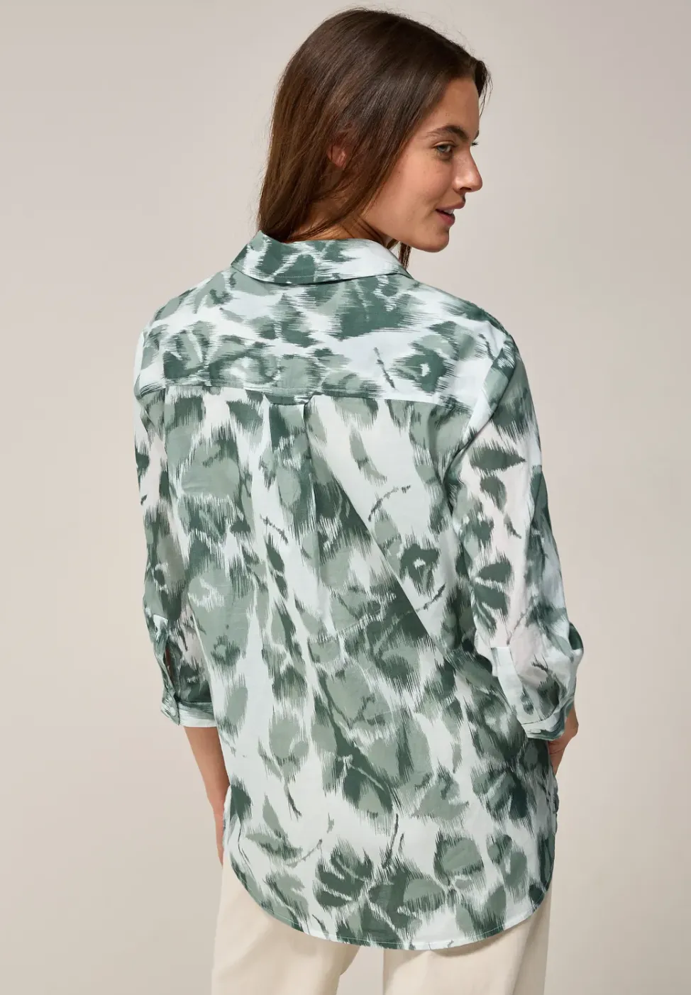 Lange blouse met patroon