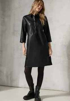 Lederlook jurk