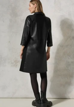 Lederlook jurk