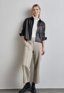 Lederlook blouse