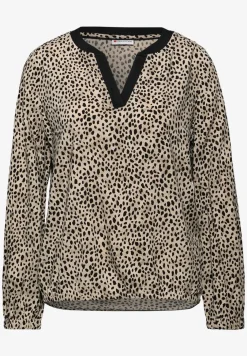 Leo blouse met gespleten hals