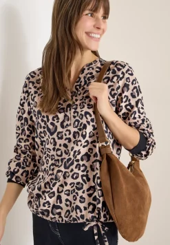 Leo blouse met gespleten hals
