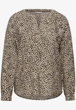 Leo blouse met gespleten hals