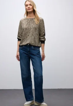 Leo blouse met taping details
