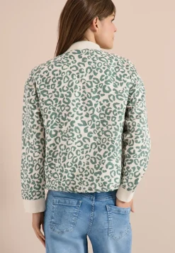 Leo-look blouson van linnenmix