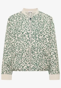 Leo-look blouson van linnenmix