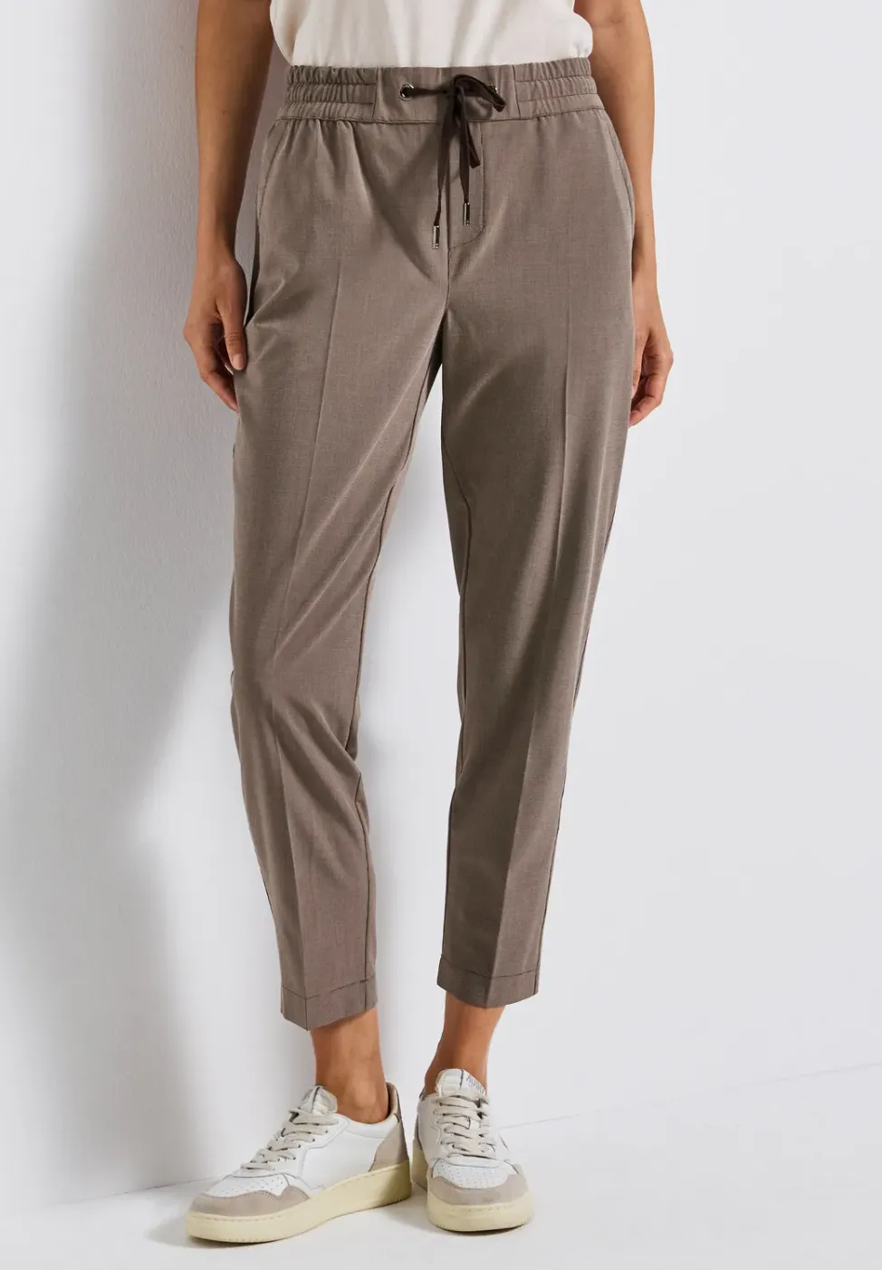 Lichtgewicht jacquard broek