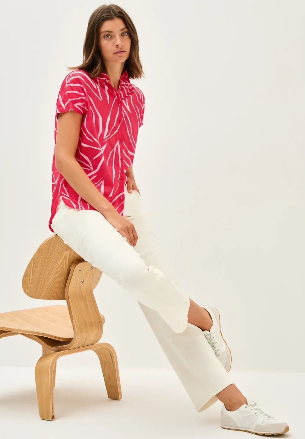 Lichtgewicht katoenen blouse