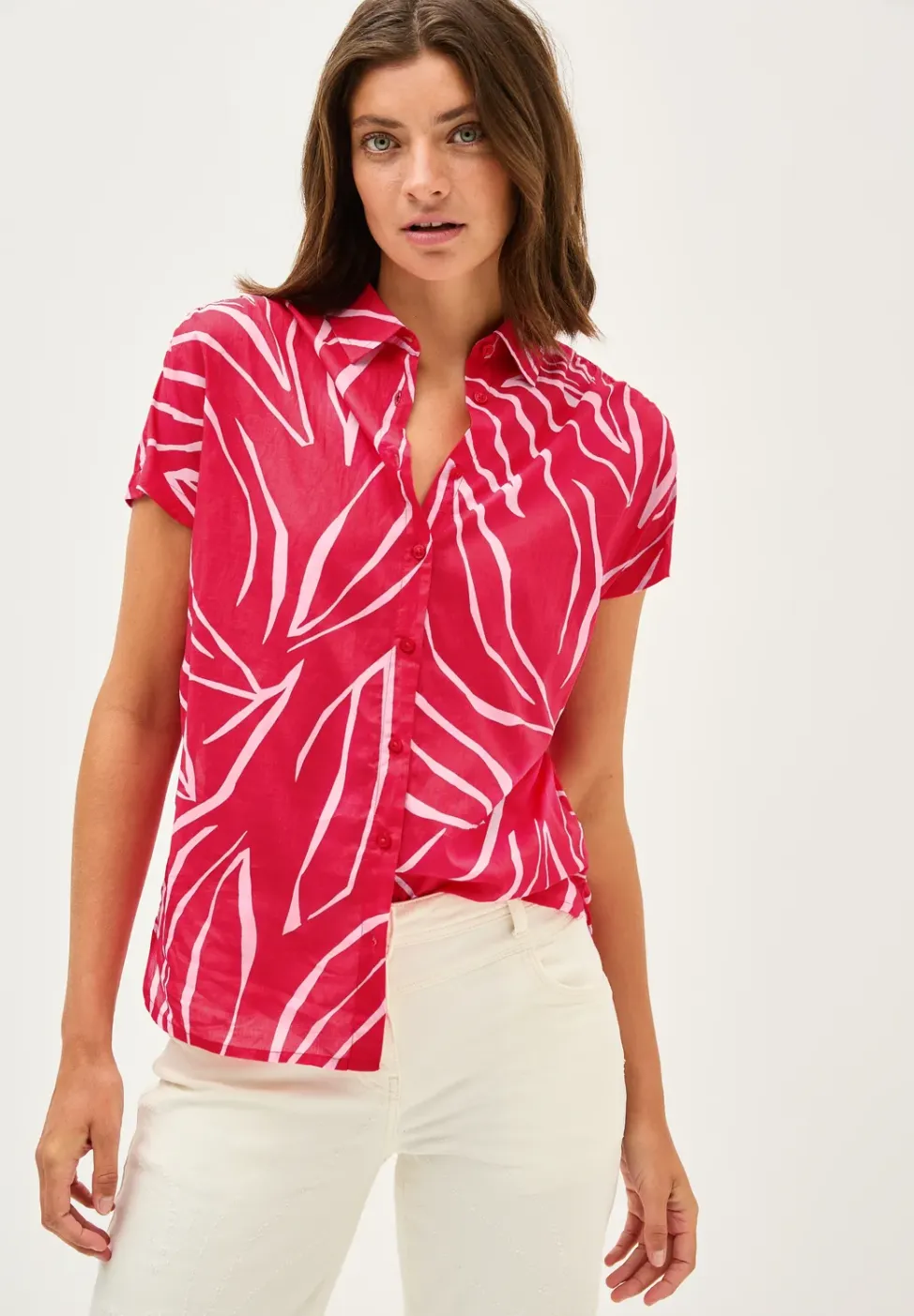 Lichtgewicht katoenen blouse