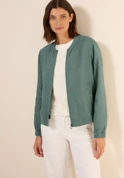 Lichtgewicht linnen blouson