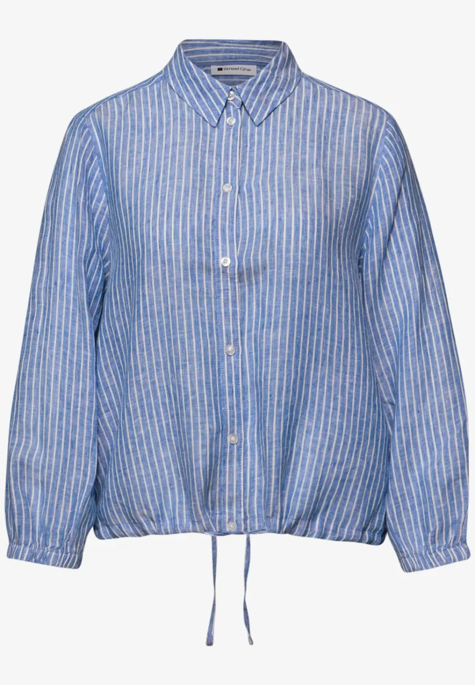 Linnen blouse met 3/4 mouwen
