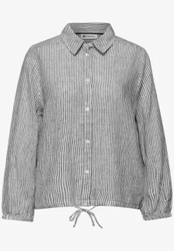 Linnen blouse met 3/4 mouwen en strepen