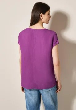 Linnen blouse met knopen