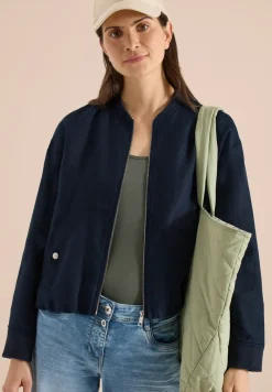 Linnen blouson met rimpels