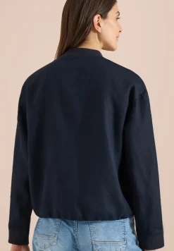 Linnen blouson met rimpels