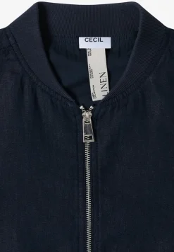 Linnen blouson met rimpels