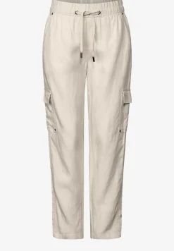 Linnen broek in cargolook