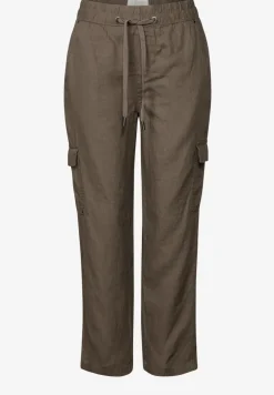 Linnen broek in cargolook
