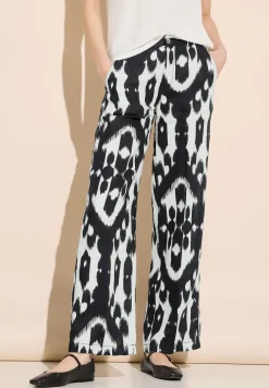 Linnen broek met print