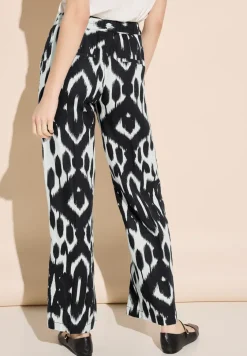 Linnen broek met print