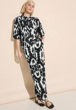 Linnen broek met print