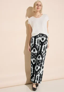 Linnen broek met print