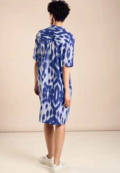 Linnen jurk met print