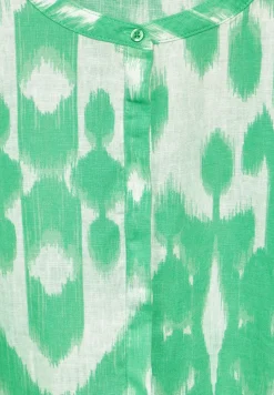 Linnen jurk met print