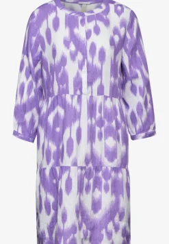 Linnen jurk met print