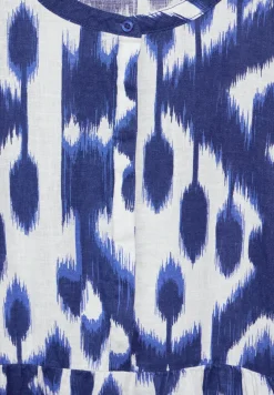 Linnen jurk met print