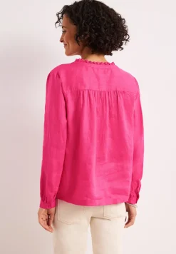 Linnen tuniek met ruches