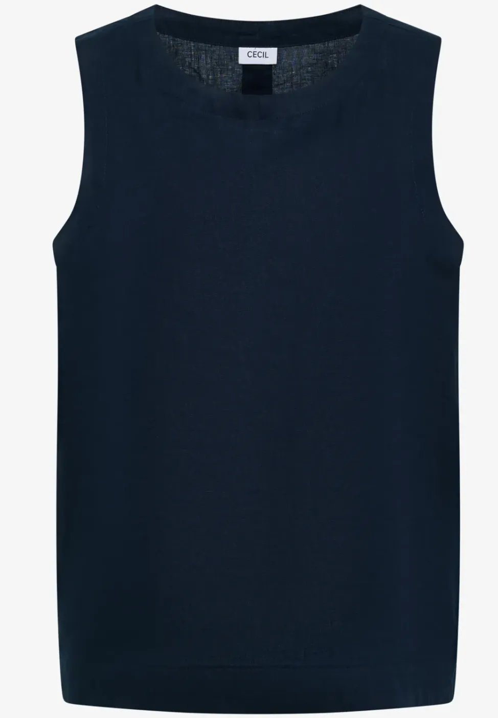 Linnen blouse met knoopdetails