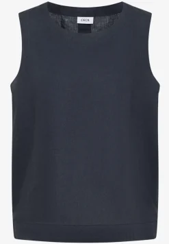 Linnen blouse met knoopdetails