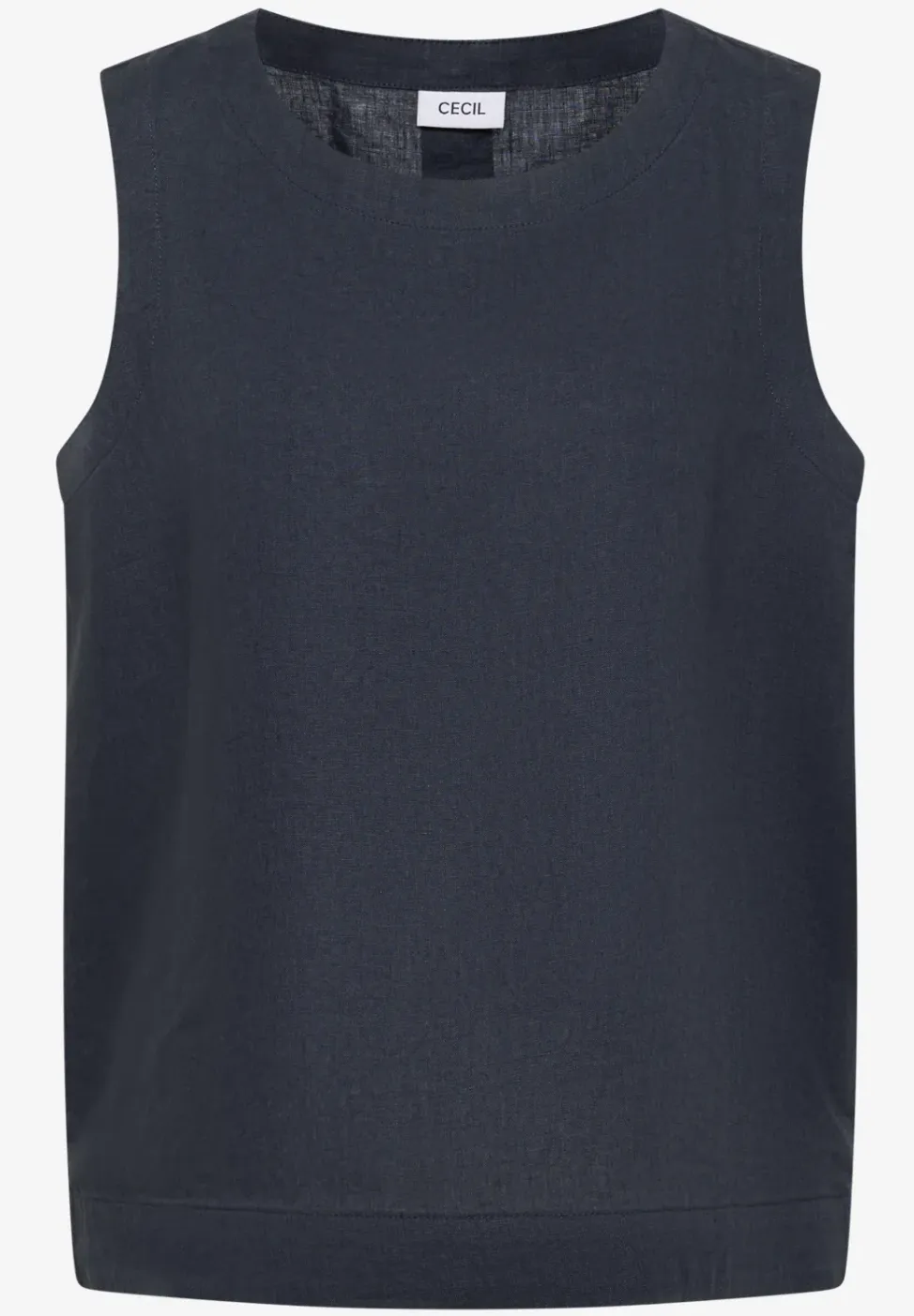 Linnen blouse met knoopdetails